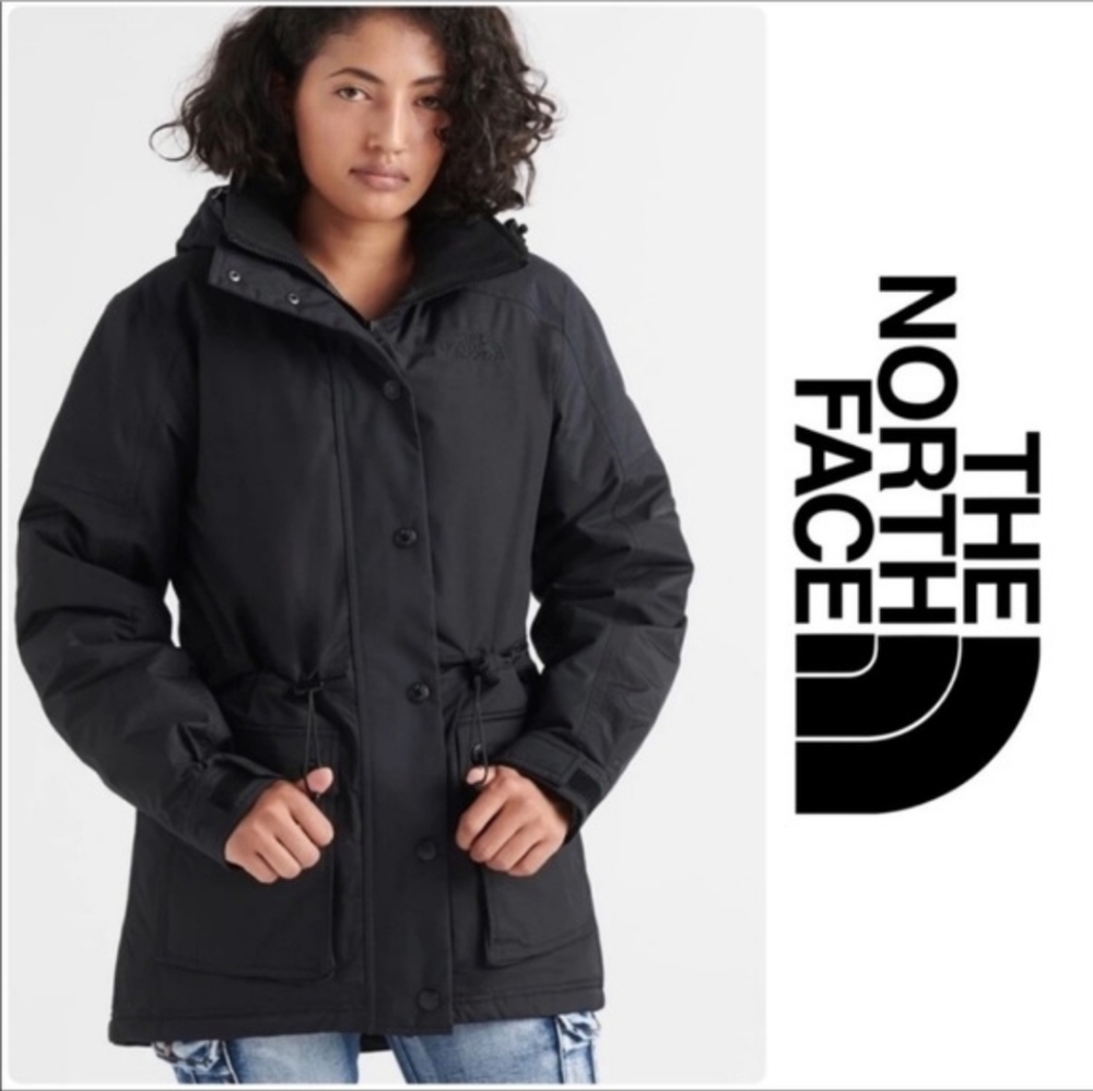 The North Face Midnight Black Parka North Face Reign 550 on Downfilled Parka